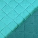 Stepp mousseline gewatteerd ruiten mint/petrol