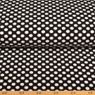 100x150 cm katoen tricot stippen zwart