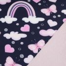 Softshell digitaaldruk regenbogen en vlinders marine