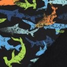 Softshell digitaaldruk haaien zwart