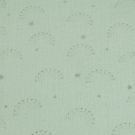 Katoenen mousseline zilveren regenbogen mint