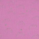 Katoenen mousseline zilveren regenbogen paars/roze