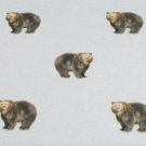 Joggingstof digitaaldruk beren lichtgrijs melange