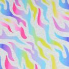 Joggingstof digitaaldruk tijgermotief lichtgrijs melange