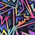 Joggingstof digitaaldruk graffiti pink