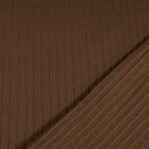 Katoen tricot rib bruin