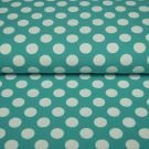 100x150 cm katoen tricot grote stippen mint