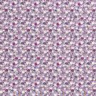 Katoen poplin bedrukt bloemen lichtgrijs