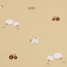 Katoen tricot boerderij beige