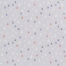 Katoen poplin ankers licht grijs