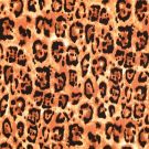 Viscose poplin dierenhuid zwart