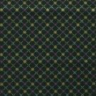 50x145 cm katoen poplin christmas sterren groen/goud