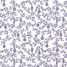 Katoen poplin christmas ornamenten wit/marine