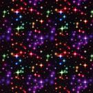 Polyester jersey digitaaldruk sterren multicolor/zwart