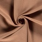 Ottoman rib jersey effen koraal