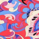 Viscose poplin paisley blauw