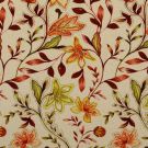 Viscose linnen digitaaldruk bloemen bruin