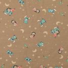 Katoen tricot digitaaldruk lilo & stitch sterren bruin