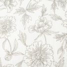Katoenen mousseline bloemen offwhite