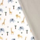 Softshell digitaaldruk dieren offwhite