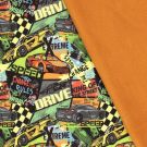 Softshell digitaaldruk auto's oranje