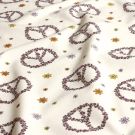 Katoen tricot peace offwhite