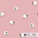 Katoen poplin schapen oudroze