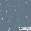 Katoen poplin manen staalblauw