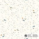 Katoen poplin vissen offwhite