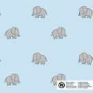 Katoen poplin olifanten babyblauw