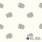 Katoen poplin olifanten offwhite