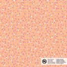 Katoen poplin bloemen zalm