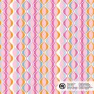 Katoen poplin golven lichtroze