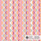 Katoen poplin golven zalm