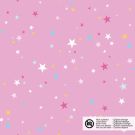 Katoen poplin sterren roze