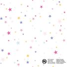 Katoen poplin sterren wit