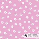 Katoen poplin bloemen roze