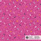 Katoen poplin vogels roze