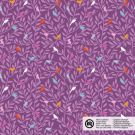 Katoen poplin vogels paars