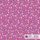 Katoen poplin bloemen fuchsia