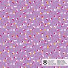 Katoen poplin bloemen lila