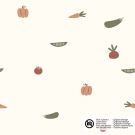 Katoen tricot groentes offwhite