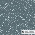 Katoen poplin stippen staalblauw