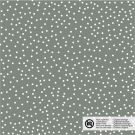 Katoen poplin stippen kaki groen