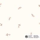 Katoen poplin bloemen offwhite