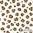 Katoen poplin luipaard offwhite