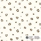 Katoen poplin luipaard offwhite