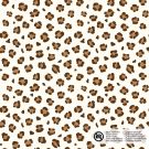 Katoen poplin luipaard offwhite