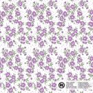 Katoen poplin bloemen lila