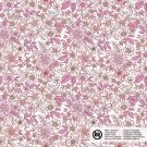 Katoen poplin bloemen roze
